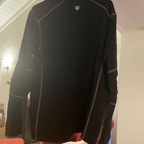 KUHL Men's Black and Gray Sweater - Picture 2 of 3